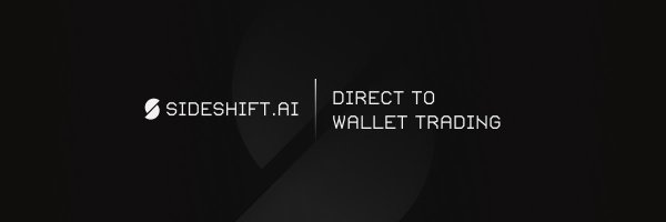 SideShift.ai - Direct to Wallet Trading Profile Banner