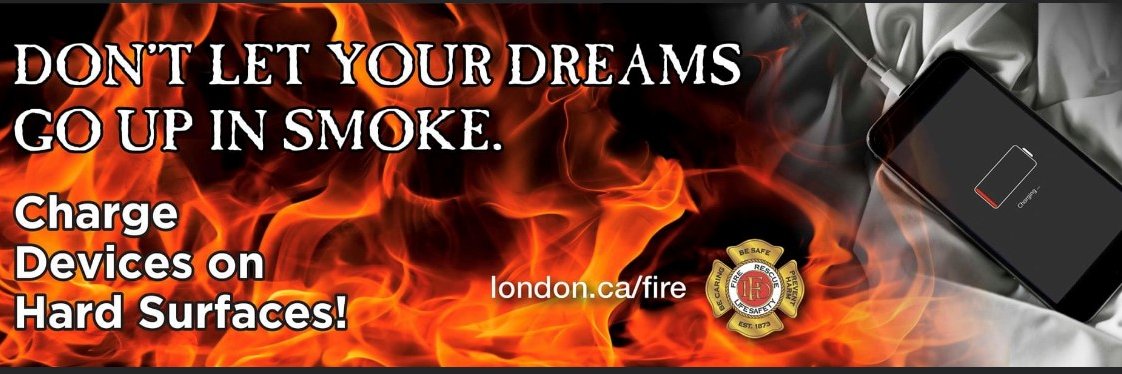 London Fire Department banner