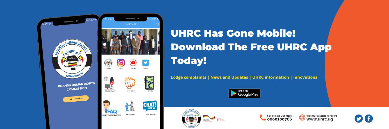 Uganda Human Rights Commission (UHRC)'s banner