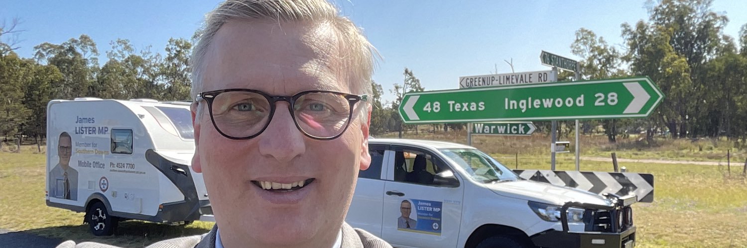 James Lister MP banner
