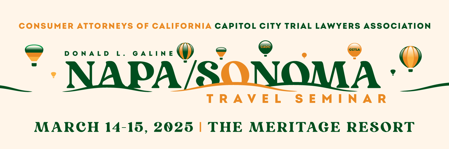 Consumer Attorneys of California banner