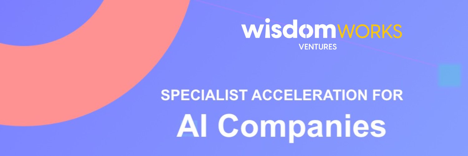 Wisdom Works Ventures for #AI #DeepTech #Startups banner