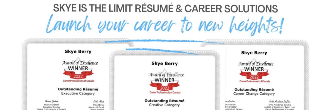 Skye Berry, Resume Writer banner