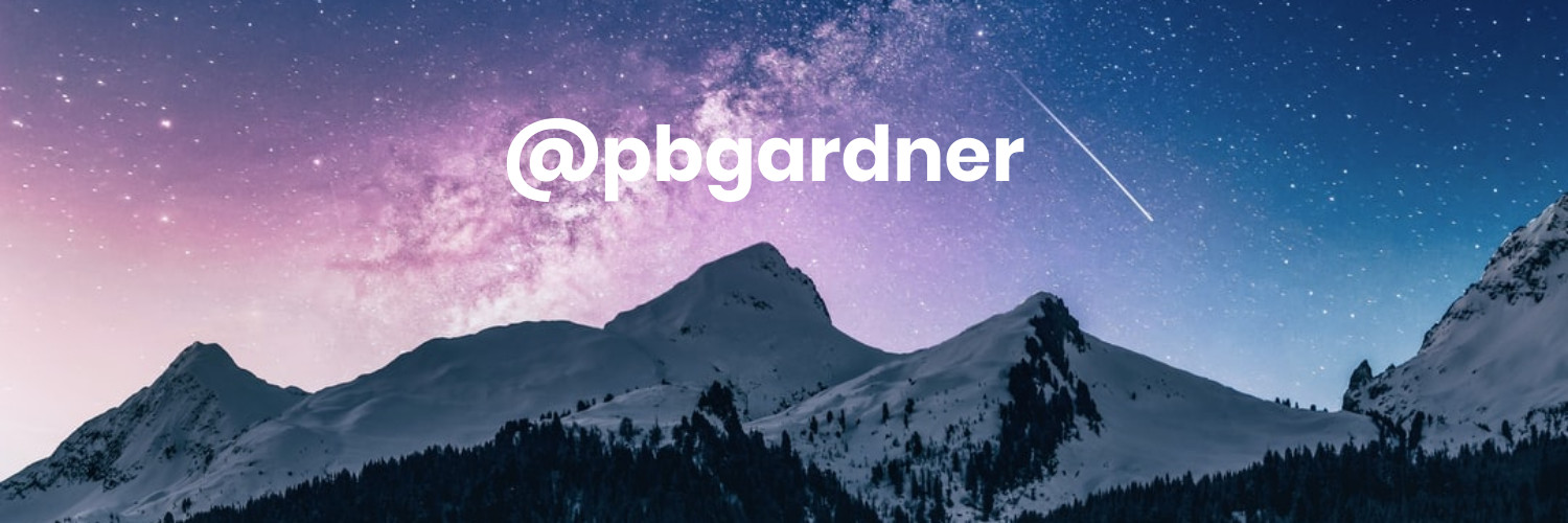 pbgardner's profile banner image