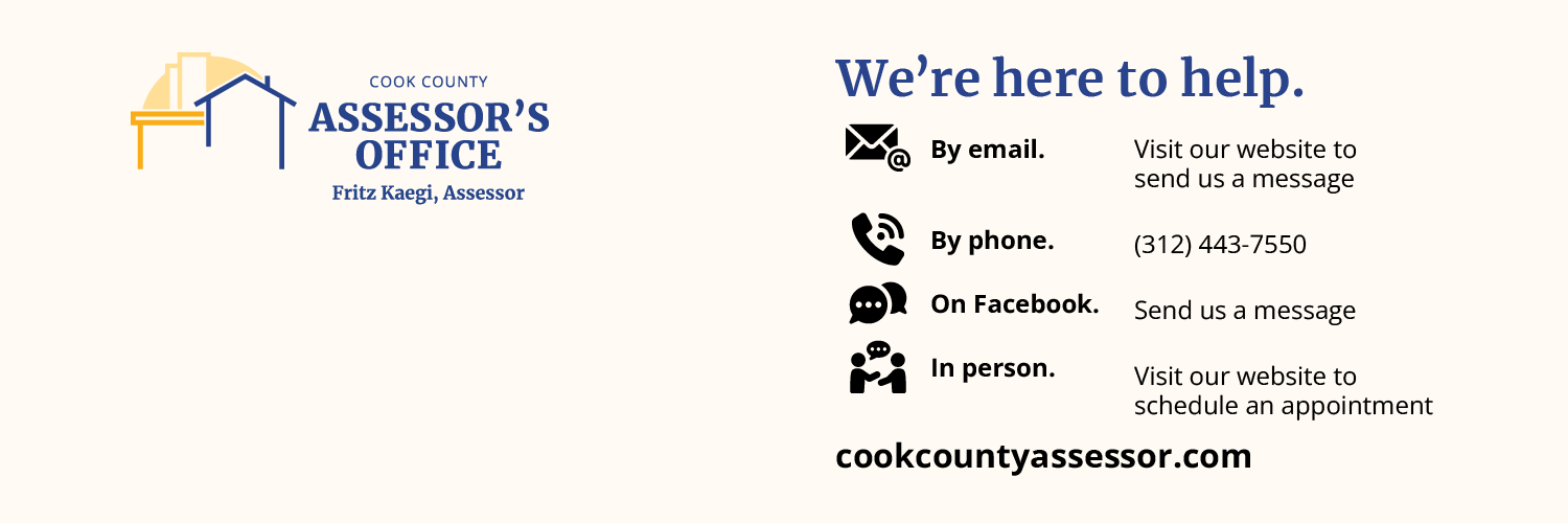 Cook County Assessor's Office banner