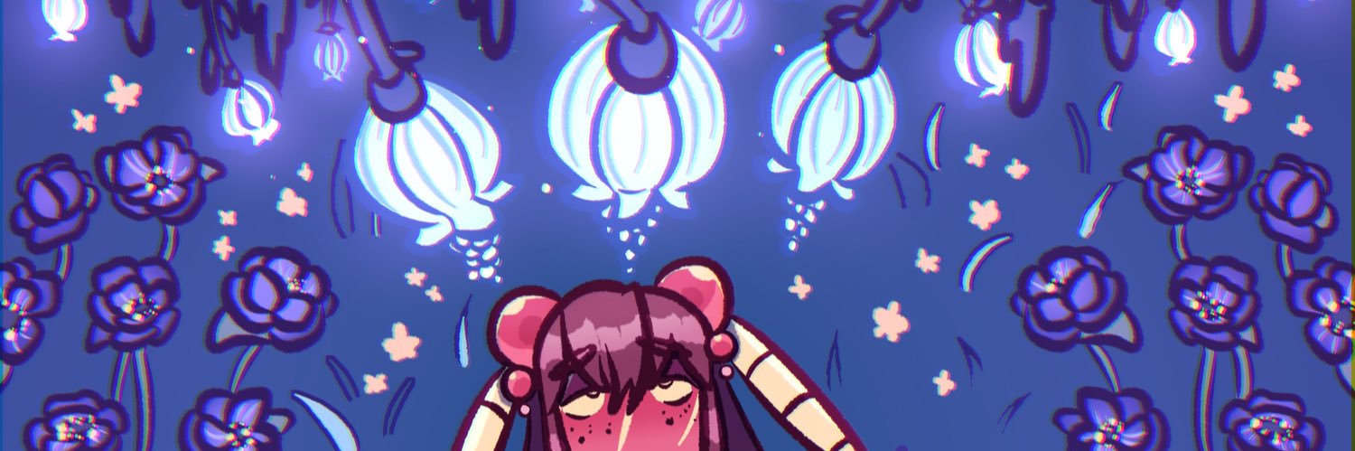 inkyfluffsdraws 🍥 COMMS OPEN banner
