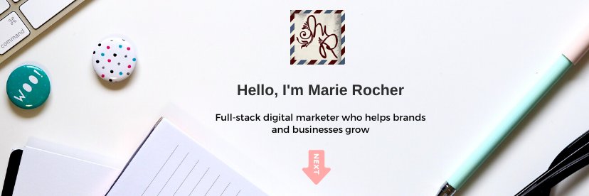 marierocher's profile banner image