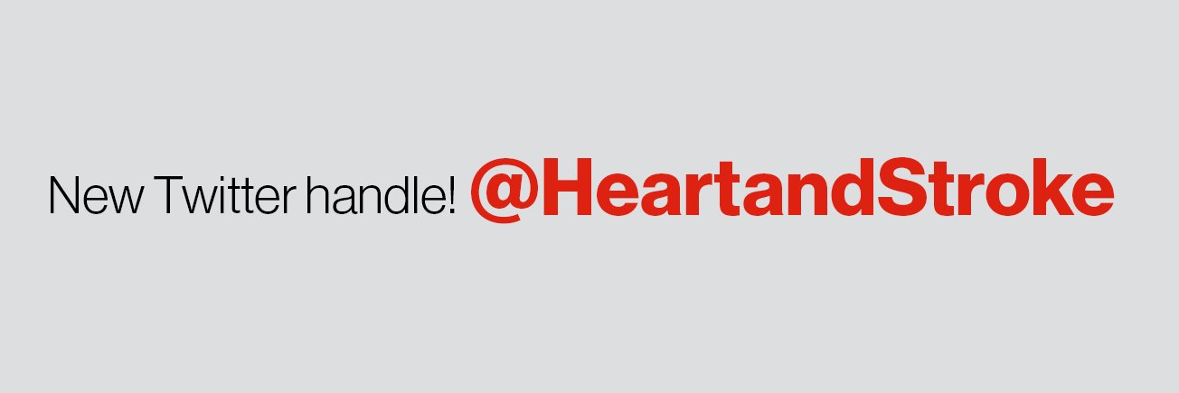 New handle - @HeartandStroke banner