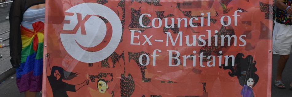 Council of Ex-Muslims of Britain banner