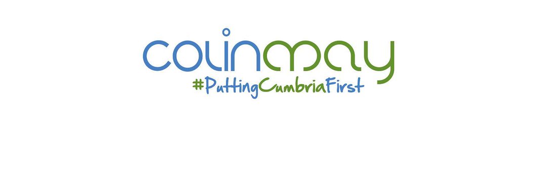 Colin May #puttingcumbriafirst banner
