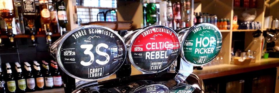 Three Scientists Craft Beer & cider banner