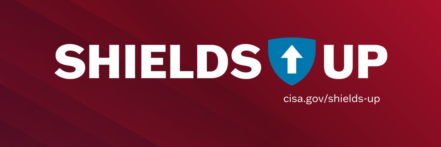 Follow CISA's accounts: @CISAgov and @CISACyber banner