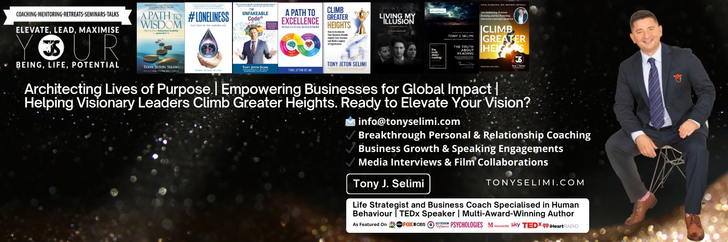 Tony J. Selimi - "The DIOR" of Human Potential banner