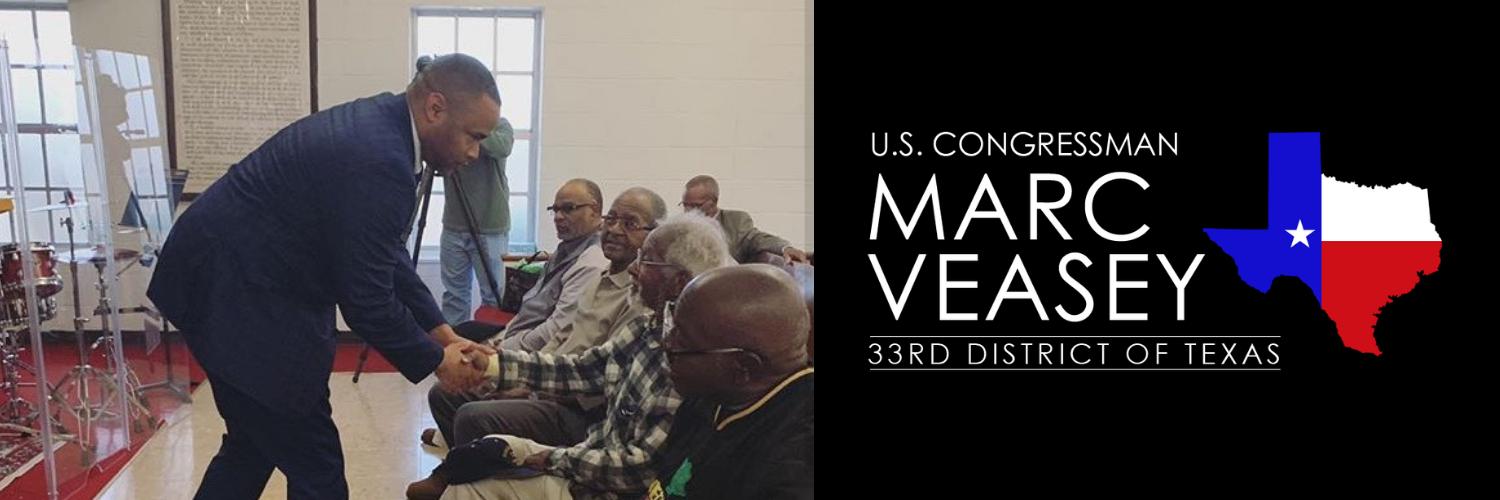 Rep. Marc Veasey's banner