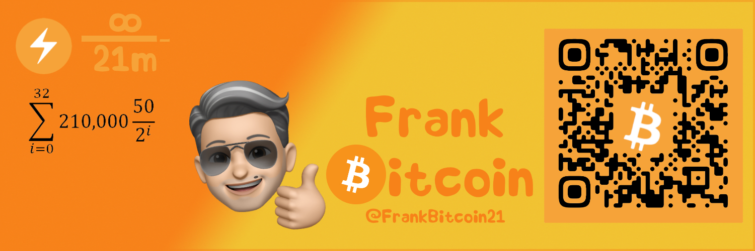FrankBitcoin21's profile banner image