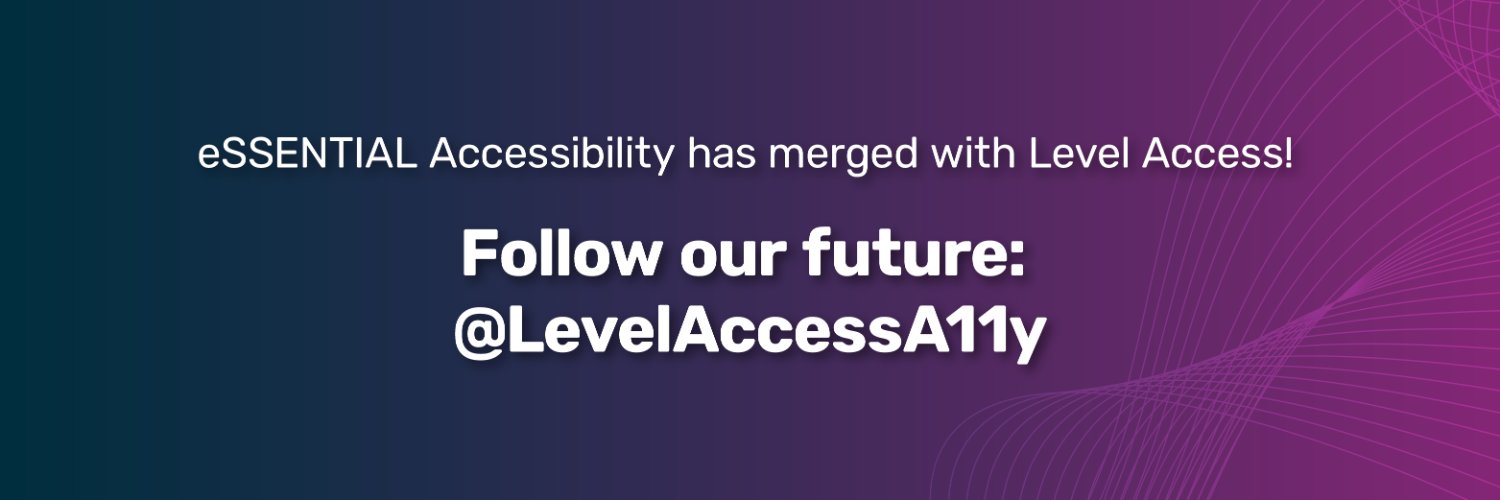 eSSENTIAL Accessibility banner
