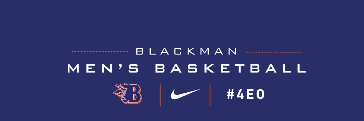 Blackman Basketball banner