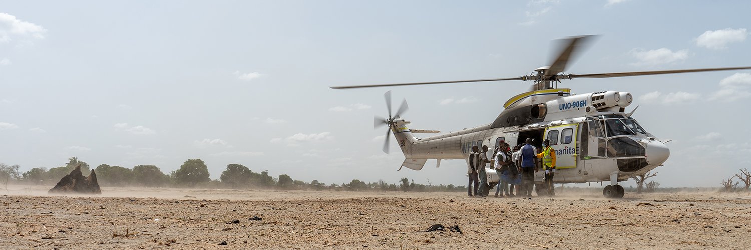 UN Humanitarian Air Service's banner