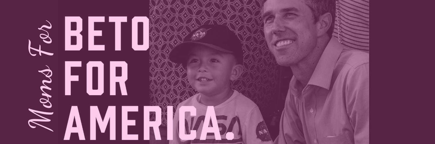 Moms for Beto banner