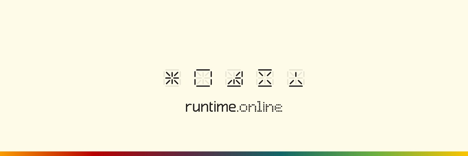 runtime's banner