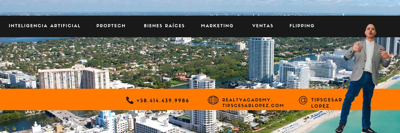 César López. Bienes Raíces - PropTech - IA - Flipp banner