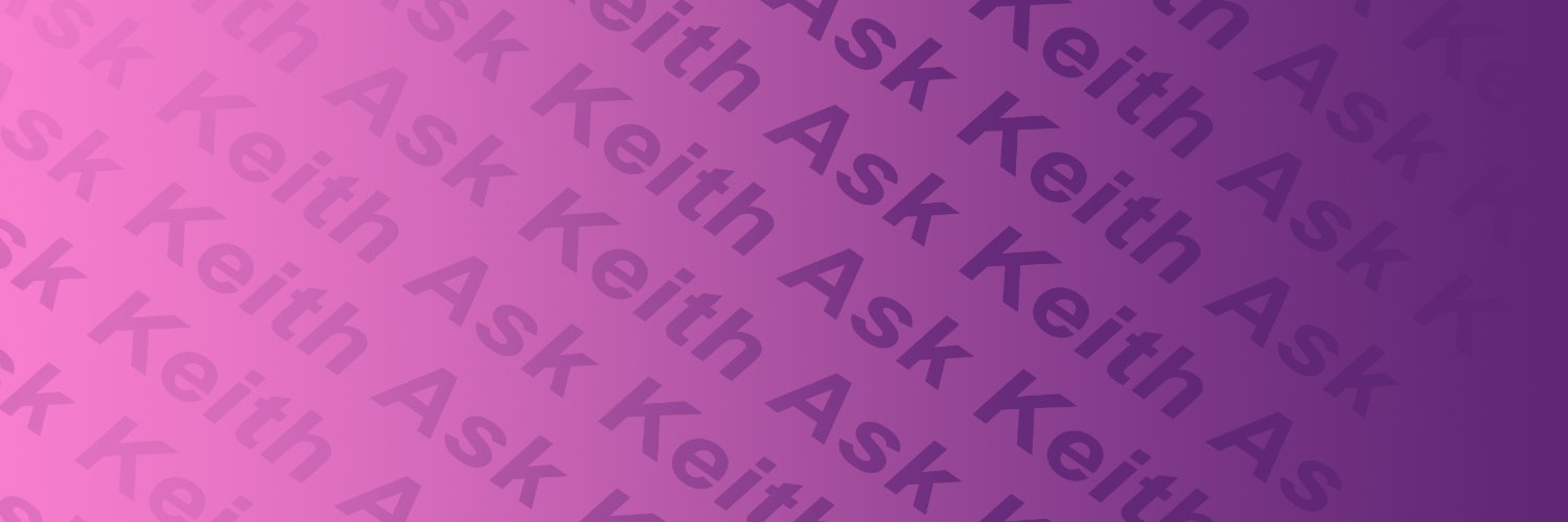 Ask Keith banner