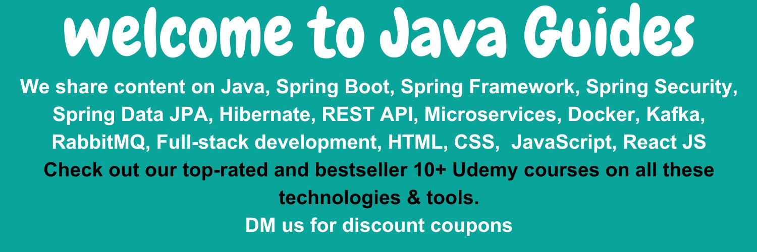 Java Guides banner
