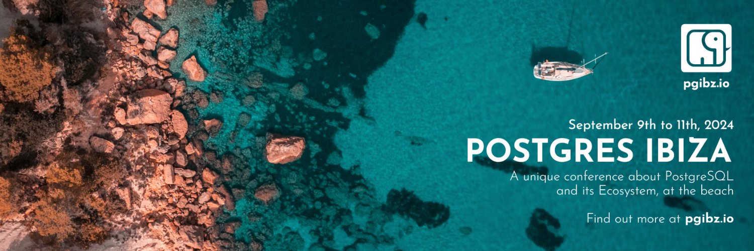 Postgres Ibiza 2025 banner