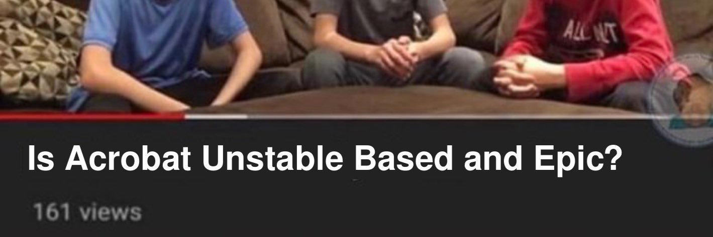 Acrobat Unstable Records banner