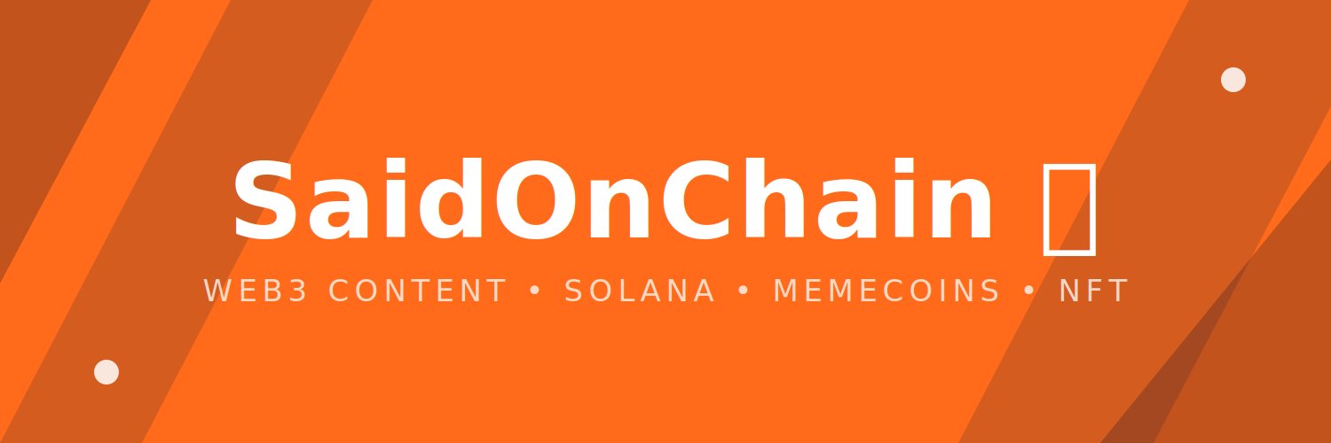 SaidOnChain's profile banner image