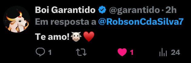 Robinho, Garantido até a alma 🐮❤️ banner