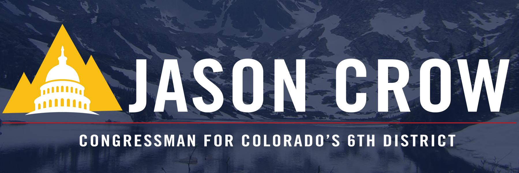 Rep. Jason Crow's banner