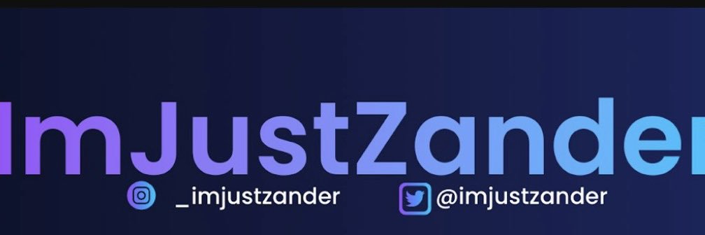 Imjustzander banner