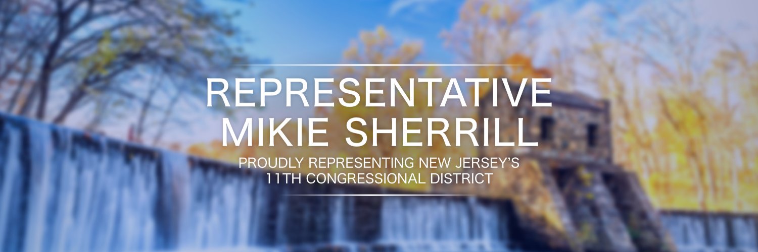 Rep. Mikie Sherrill's banner