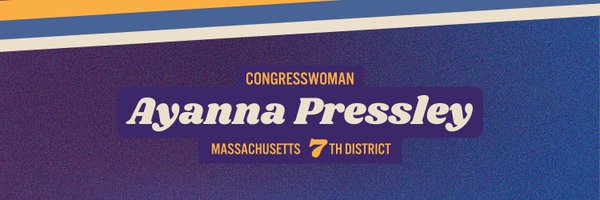 Congresswoman Ayanna Pressley Profile Banner