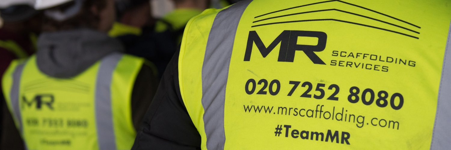 M R Scaffolding banner
