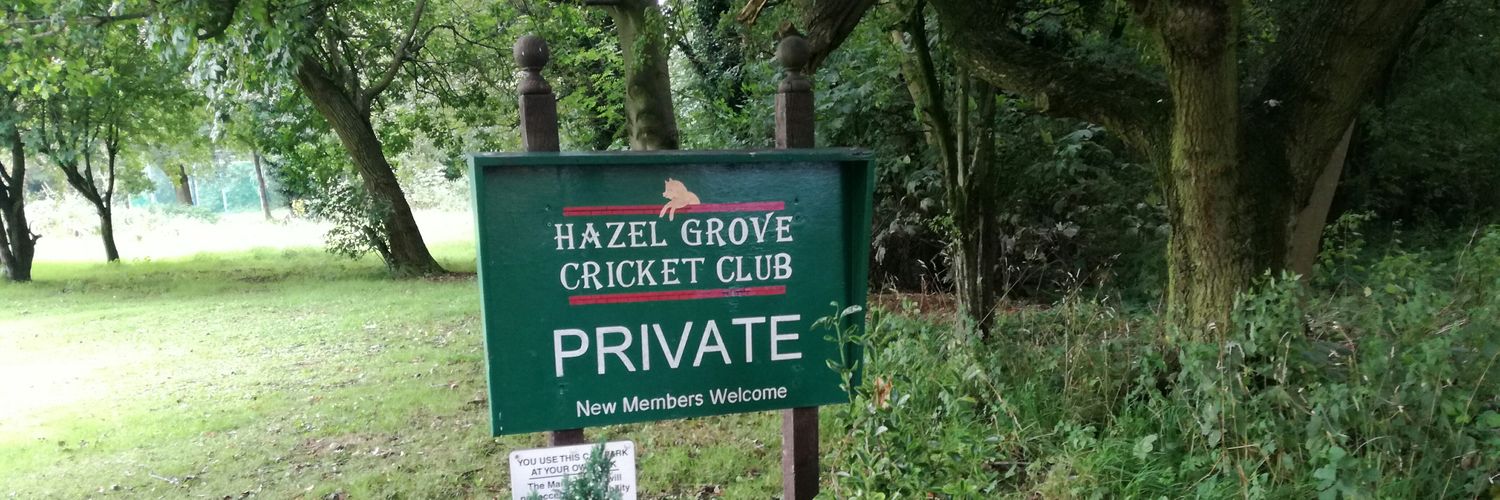 Hazel Grove CC banner