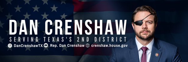 U.S. Rep. Dan Crenshaw (R-TX), Ret. Fmr. Navy Seal on Tweeter