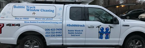 Bubble Truck Window Cleaning Profile Banner