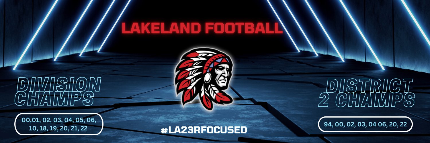 Lakeland Jr. Sr. High School Chiefs Football Profile Banner