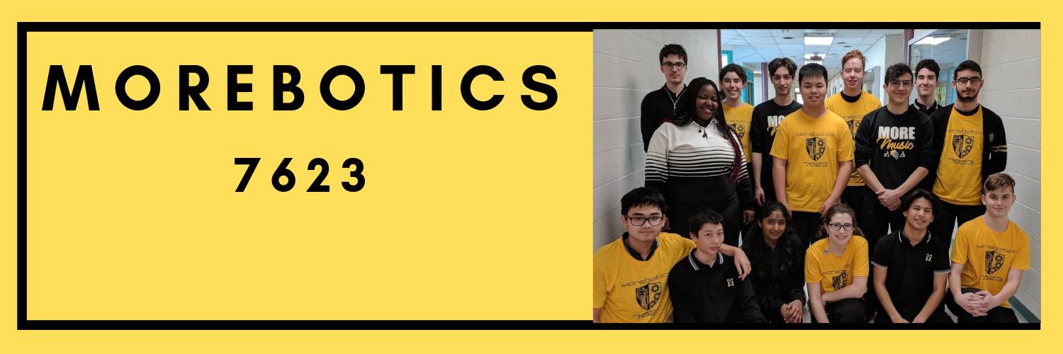 FRC 7623 Morebotics banner