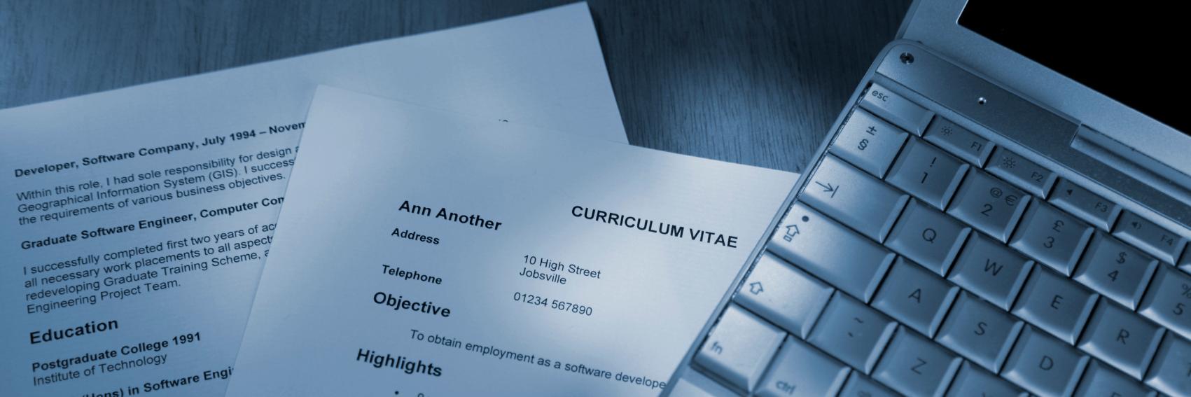 Virtual Resumes banner