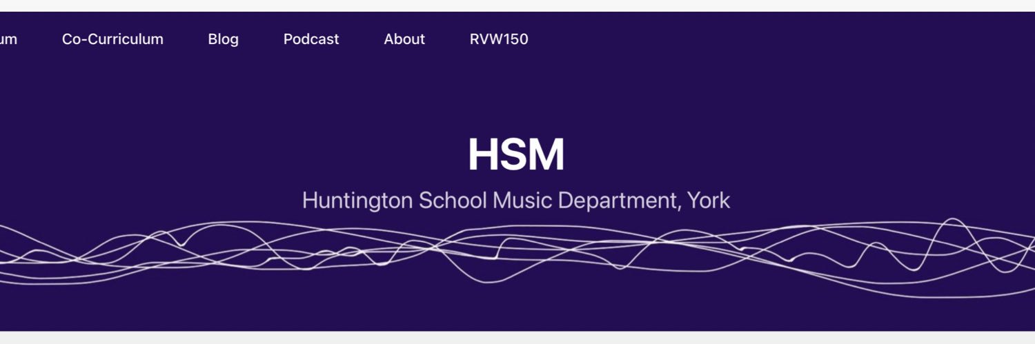 Huntington School Music Department, York banner