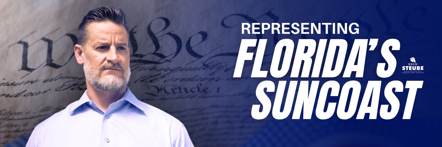 Congressman Greg Steube's banner
