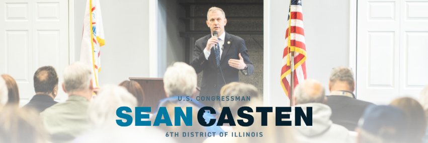 Rep. Sean Casten's banner