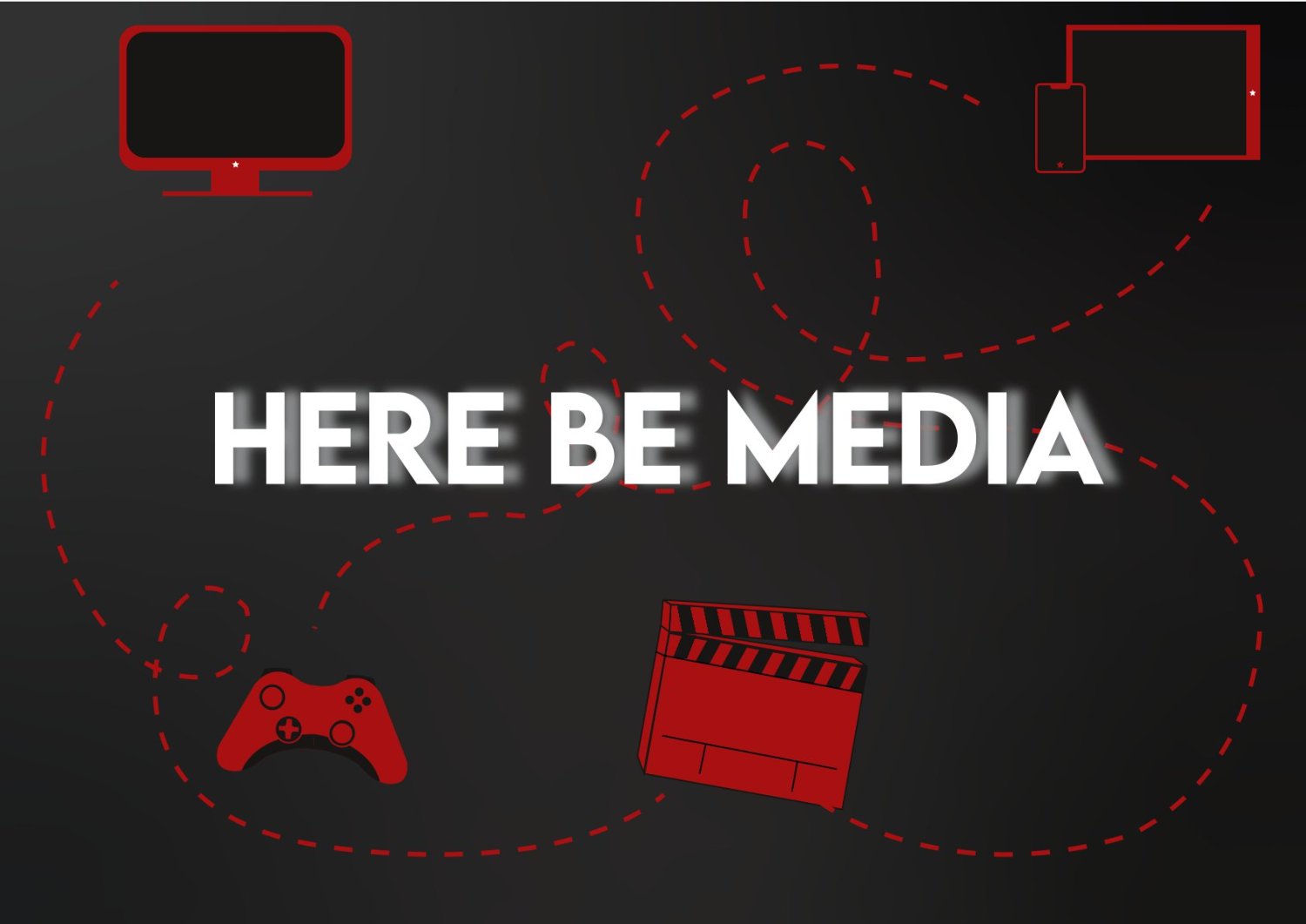 The Left Page & Here Be Media banner