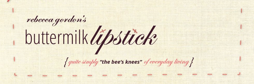 Rebecca Gordon's Buttermilk Lipstick banner