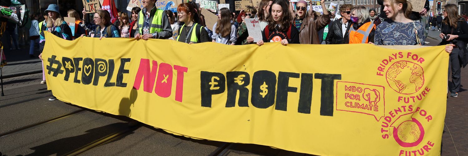 Fridays For Future Nederland banner