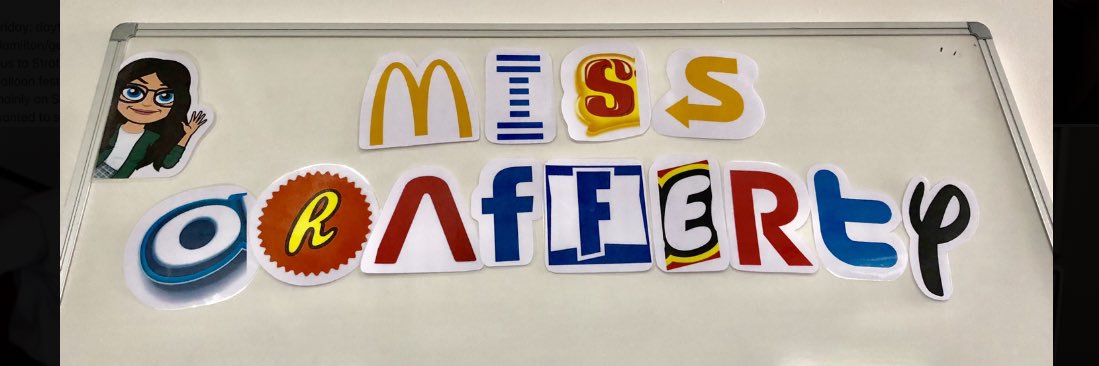 Miss O’Rafferty banner