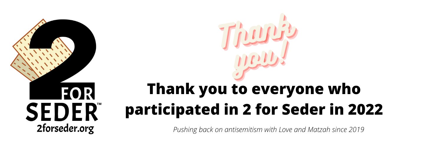 2 For Seder - Welcome Back! banner